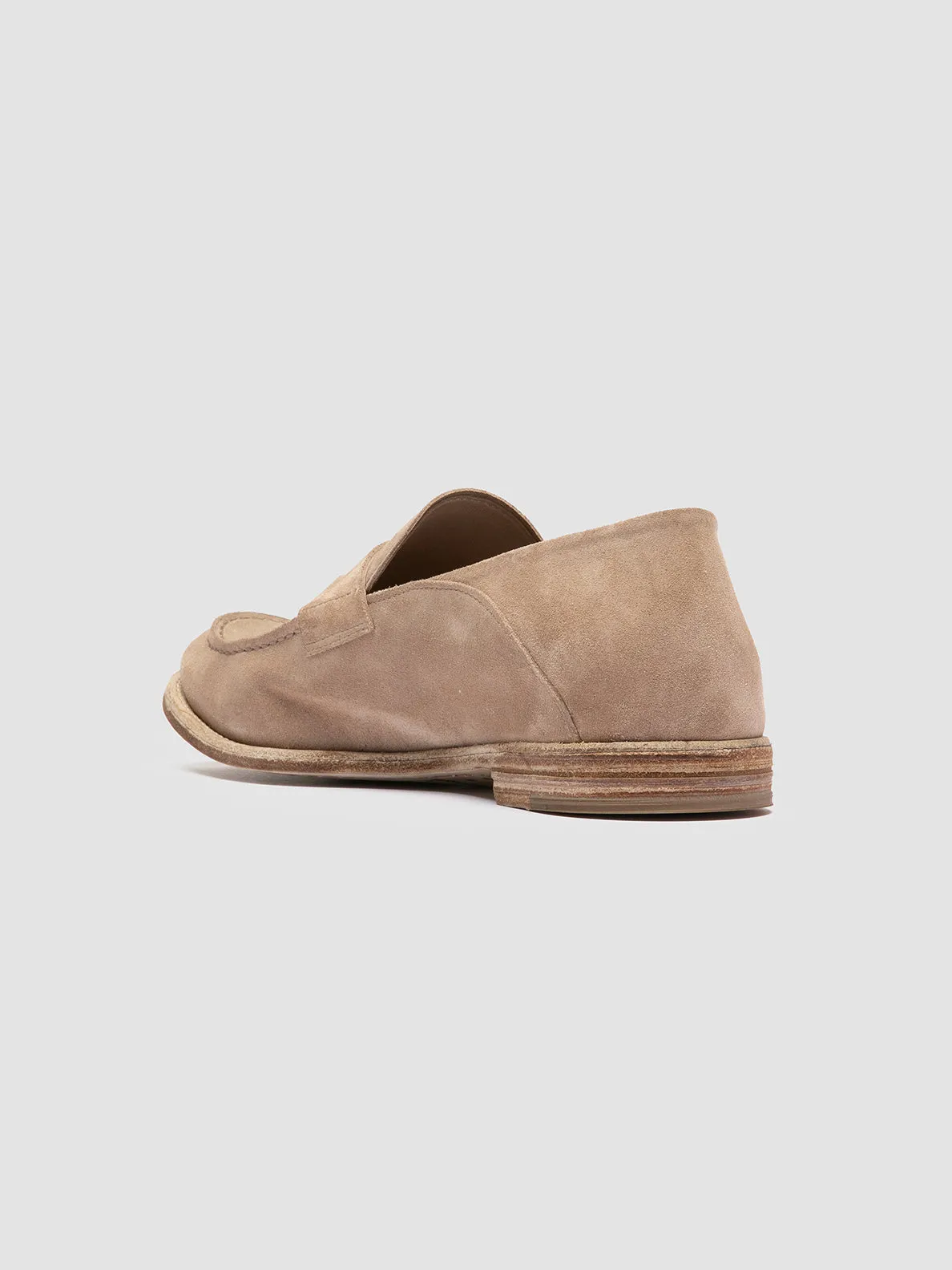 Base Pace Elite Gathering ARCHIVE 522 - Beige Suede Penny Loafers