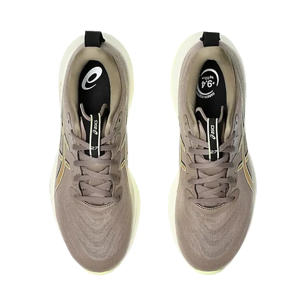 treadmill shoes Asics Men's Gel-Cumulus 27 Sneaker in Taupe Grey/Black