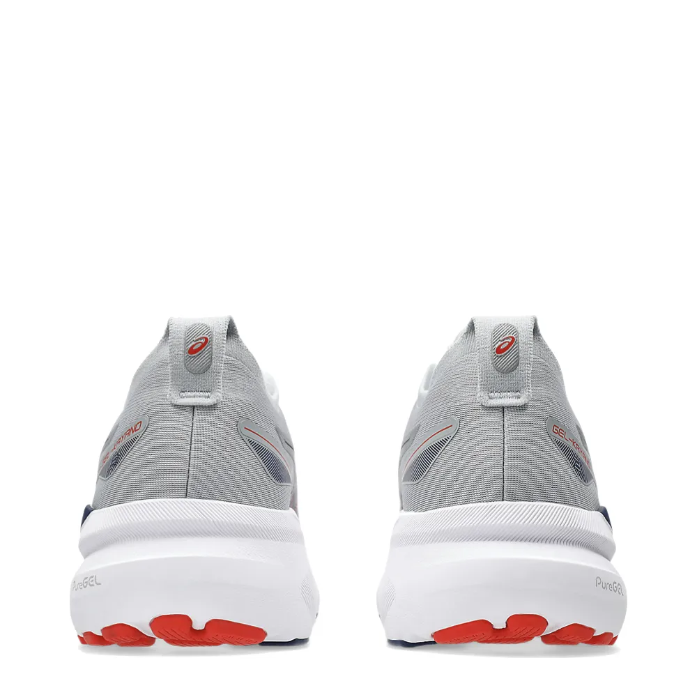 running for speed Asics Men's Gel-Kayano 31 Sneaker in Piedmont Grey/Fiery Red