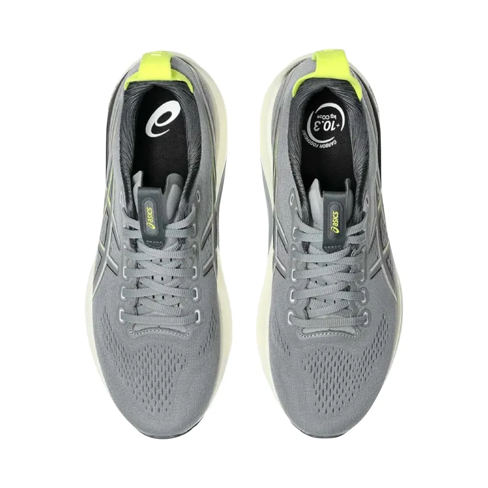 Asics Men's GEL-KAYANO 32 Sneaker in Gravel/Citron Mountain Run