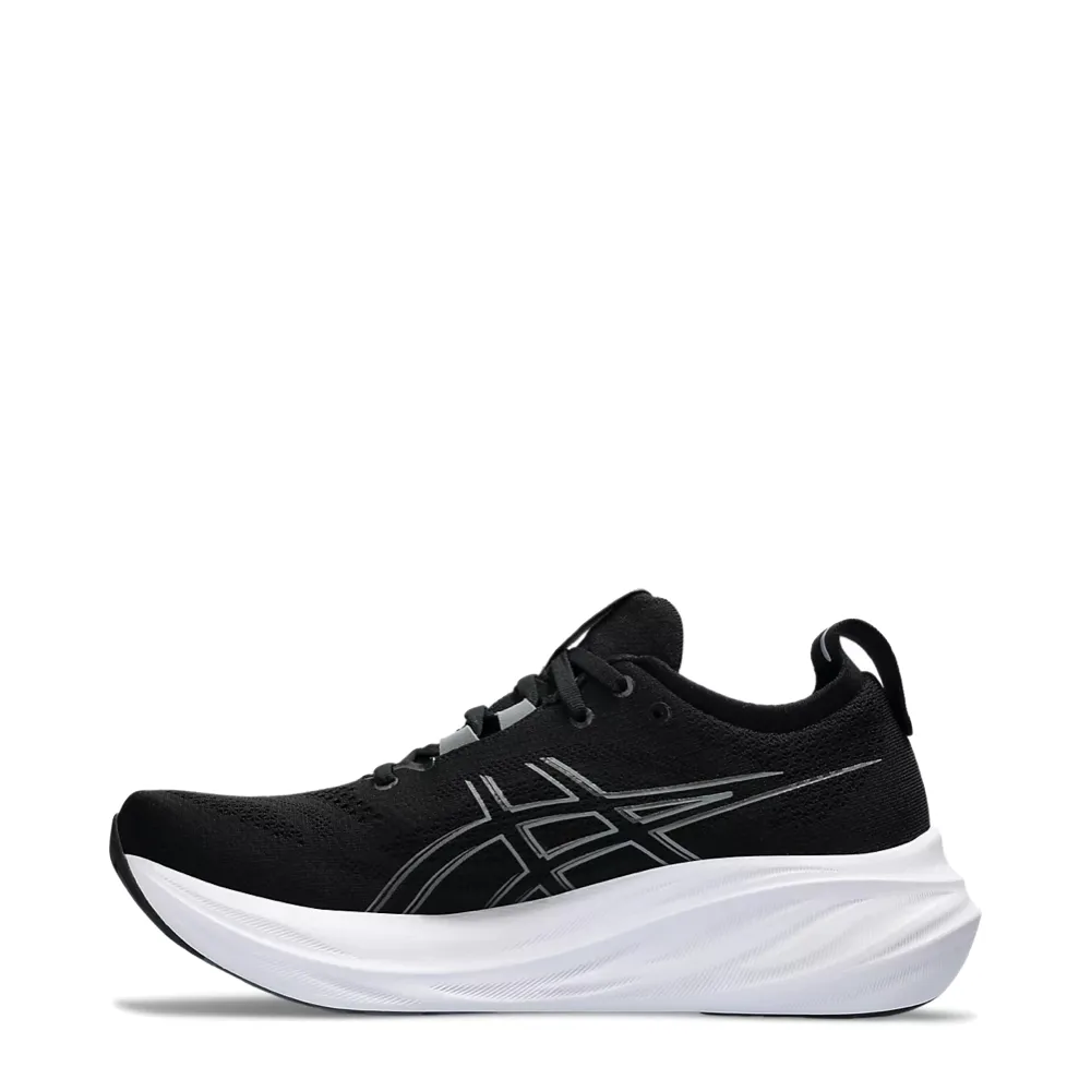 narrow - fitting Asics Men's GEL-NIMBUS 26 Sneaker in Black/Graphite Grey