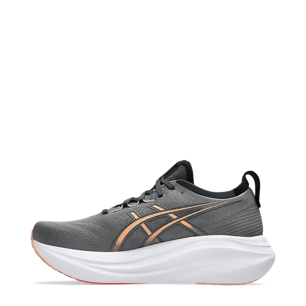Classic Edge Asics Men's Gel-Nimbus 27 Sneaker in Carbon/Mojave