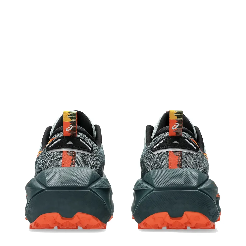 Ultra Breathable Asics Men's Trabuco 4 Sneaker in Cold Moss/Nova Orange
