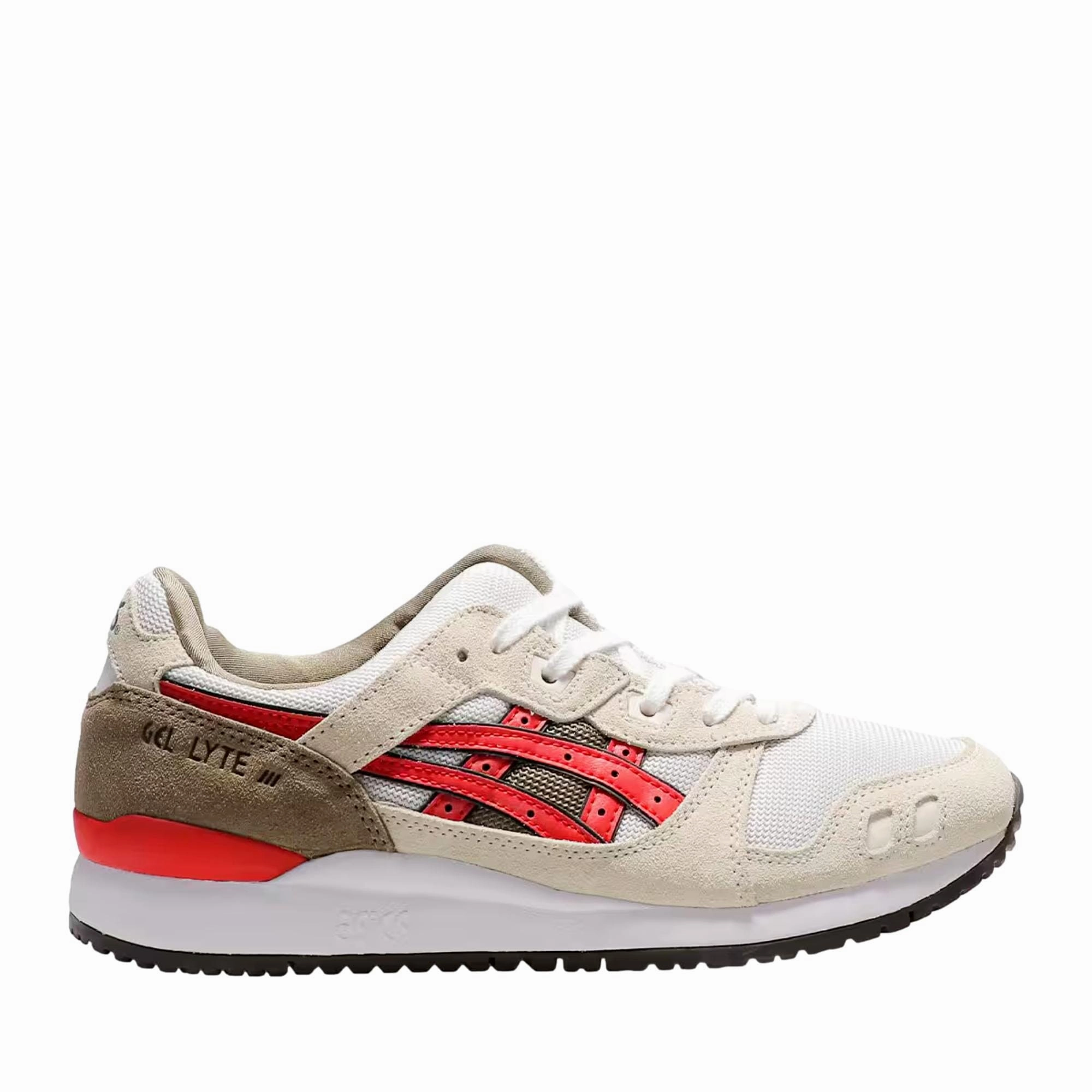 Asics Gel - Lyte III OG Smoke Grey / Red Alert  1201A832-020 Men's joggers' shoes timeless