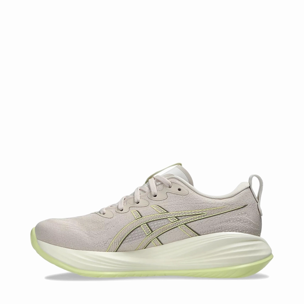 Field Step Asics Women's Gel-Cumulus 27 Sneaker in Mineral Beige/Huddle Yellow
