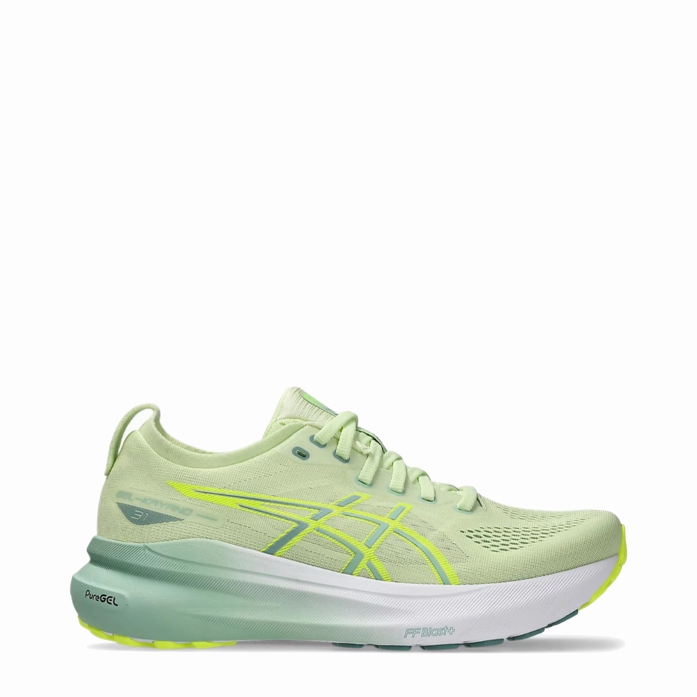 Fashionable Step Marathon Day Asics Women's Gel-Kayano 31 Sneaker in Cool Matcha/Light Celadon