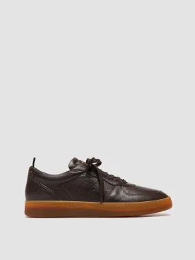 ASSET 001 - Dark Brown Leather Sneakers networking opportunity Plush