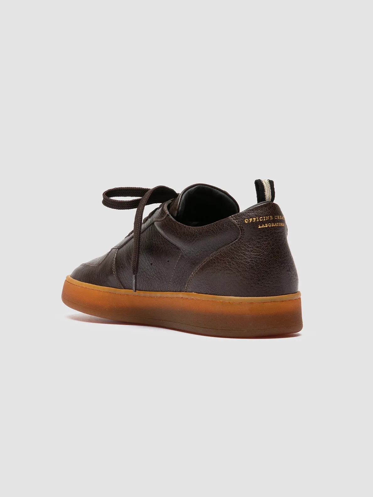 ASSET 001 - Dark Brown Leather Sneakers Speed Performance