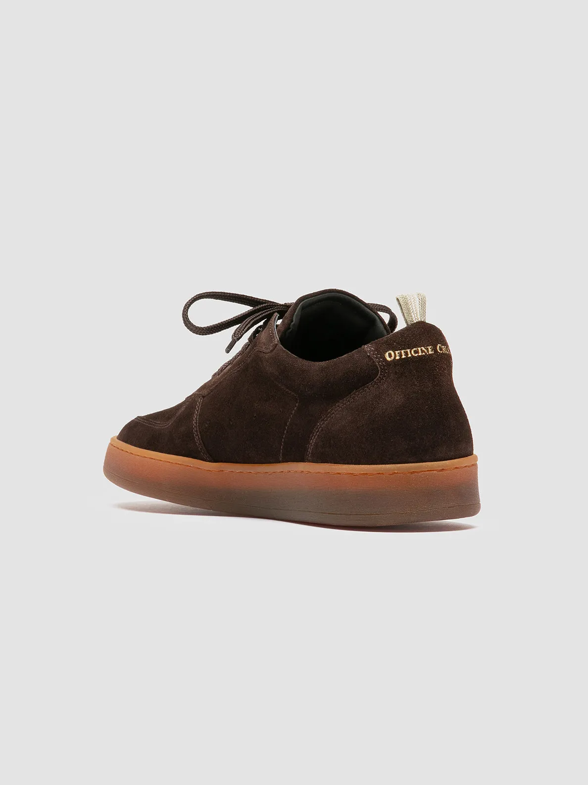 Open Toe Design Trendy Shoes ASSET 001 - Dark Brown Suede Sneakers