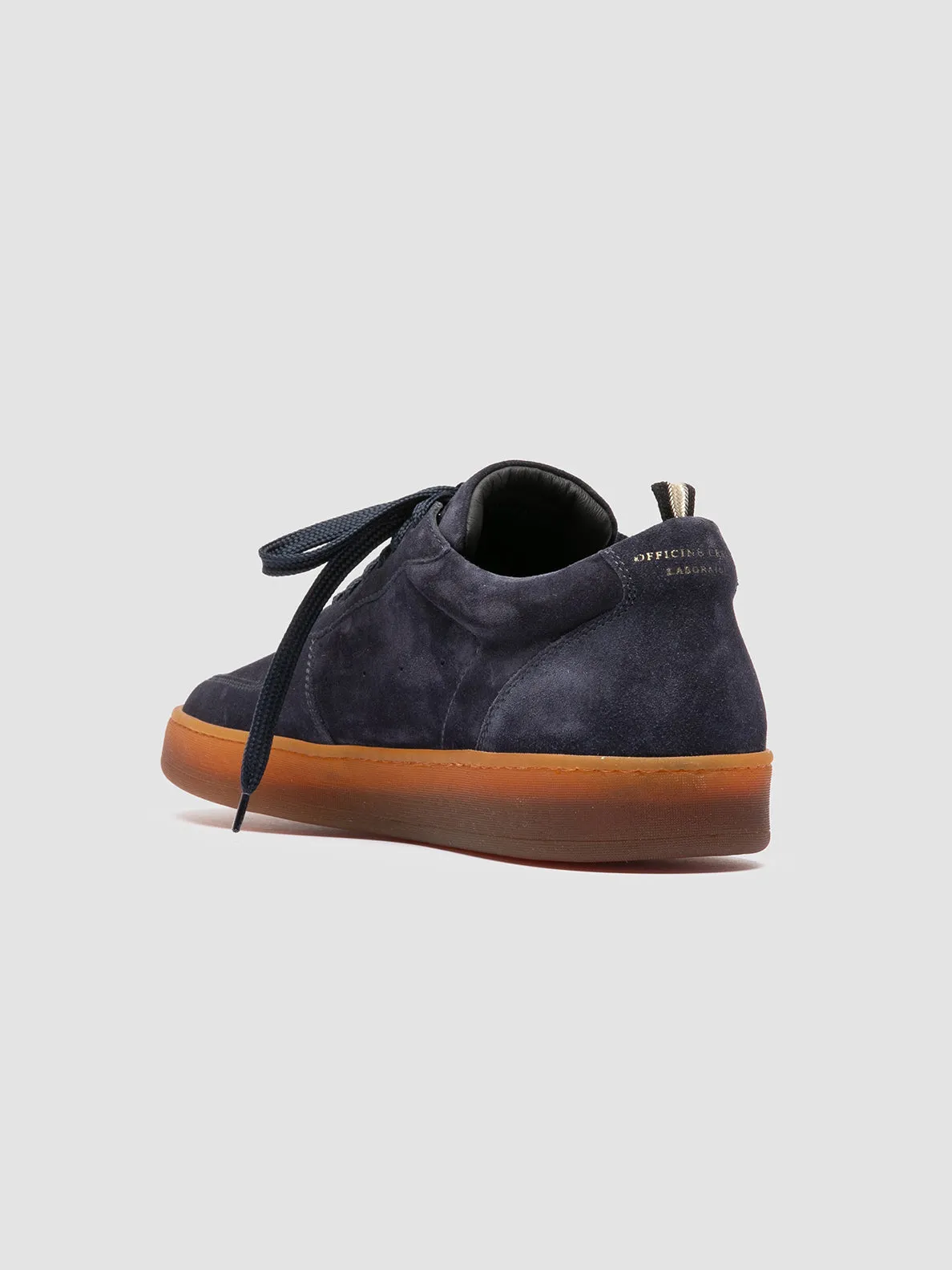 Stability system ASSET 001 - Navy Suede Low Top Sneakers