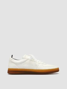 ASSET 001 - White Leather Low Top Sneakers Outdoor Performance