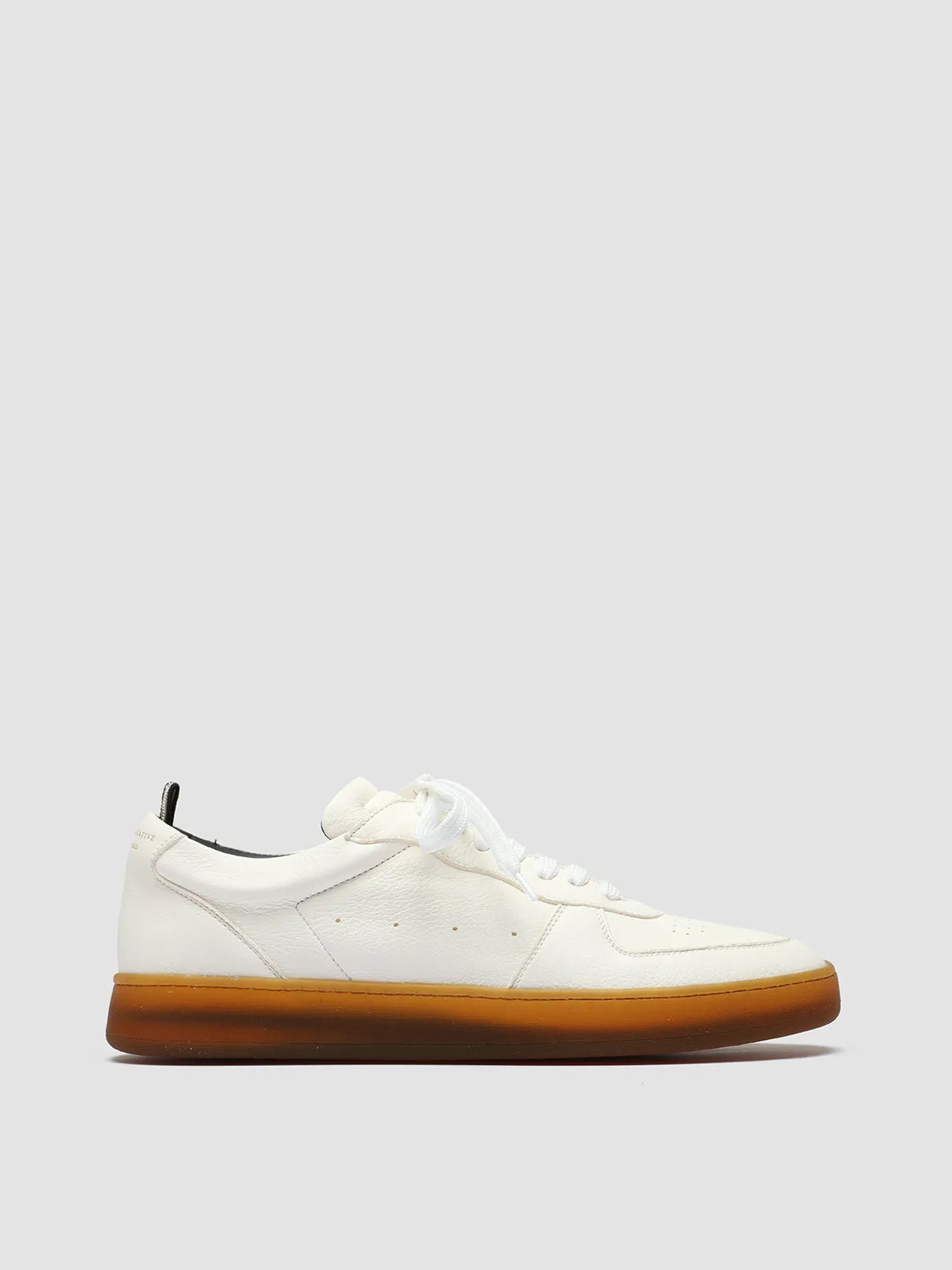 ASSET 001 - White Leather Low Top Sneakers Outdoor Performance