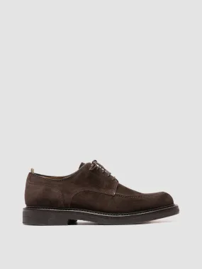 ASTON CREPE 003 - Dark Brown Suede Derby Shoes All Around Wear Fast Start