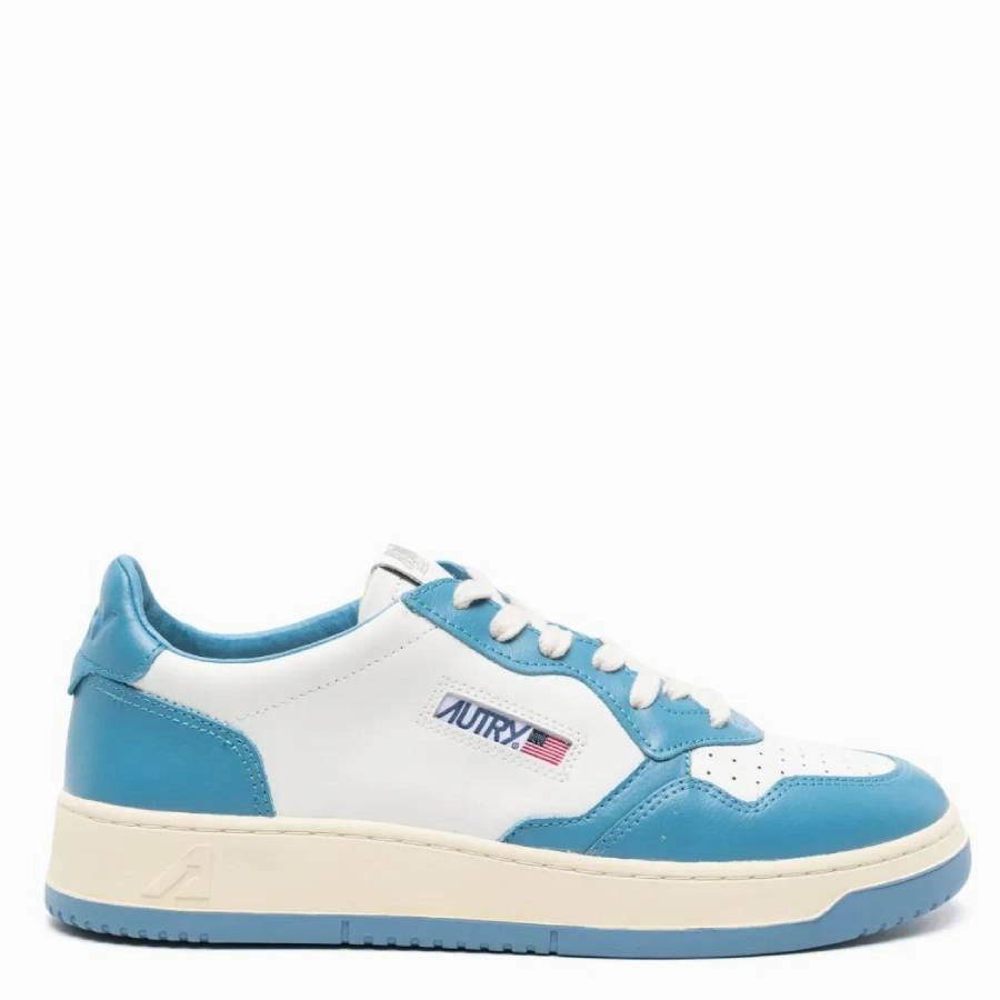 Autry Bicolor Medalist Leather Low Sneakers Minimalist feel