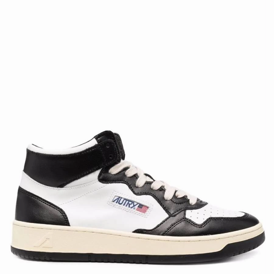 Autry Medalist Bicolor High-Top Sneakers marathoning footwear
