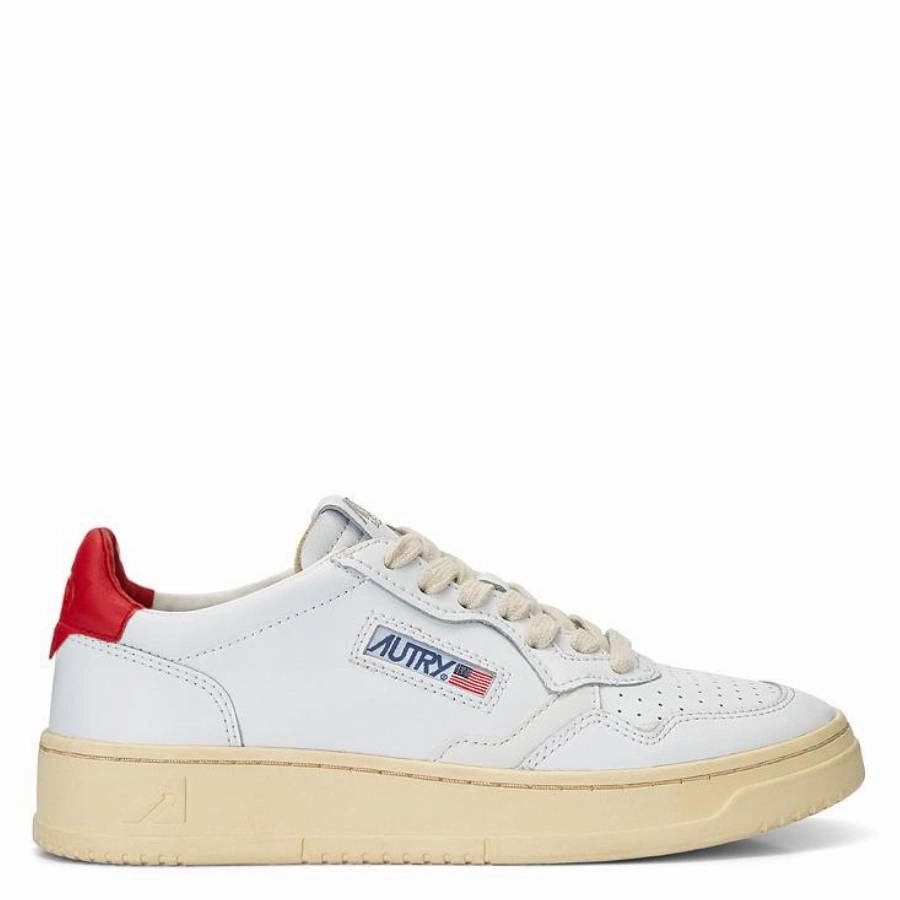 Autry Men's Red Medalist Low-Top Sneakers Incredible breathability Concrete