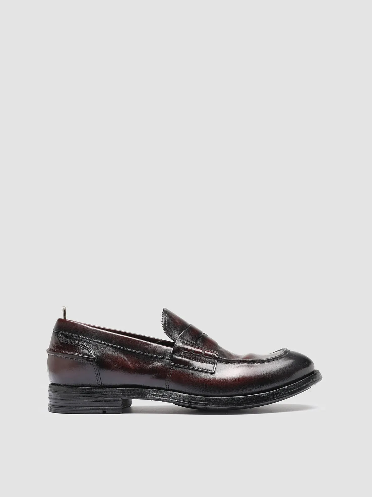 Simple Form Client Session BALANCE 011- Burgundy Leather Penny Loafers