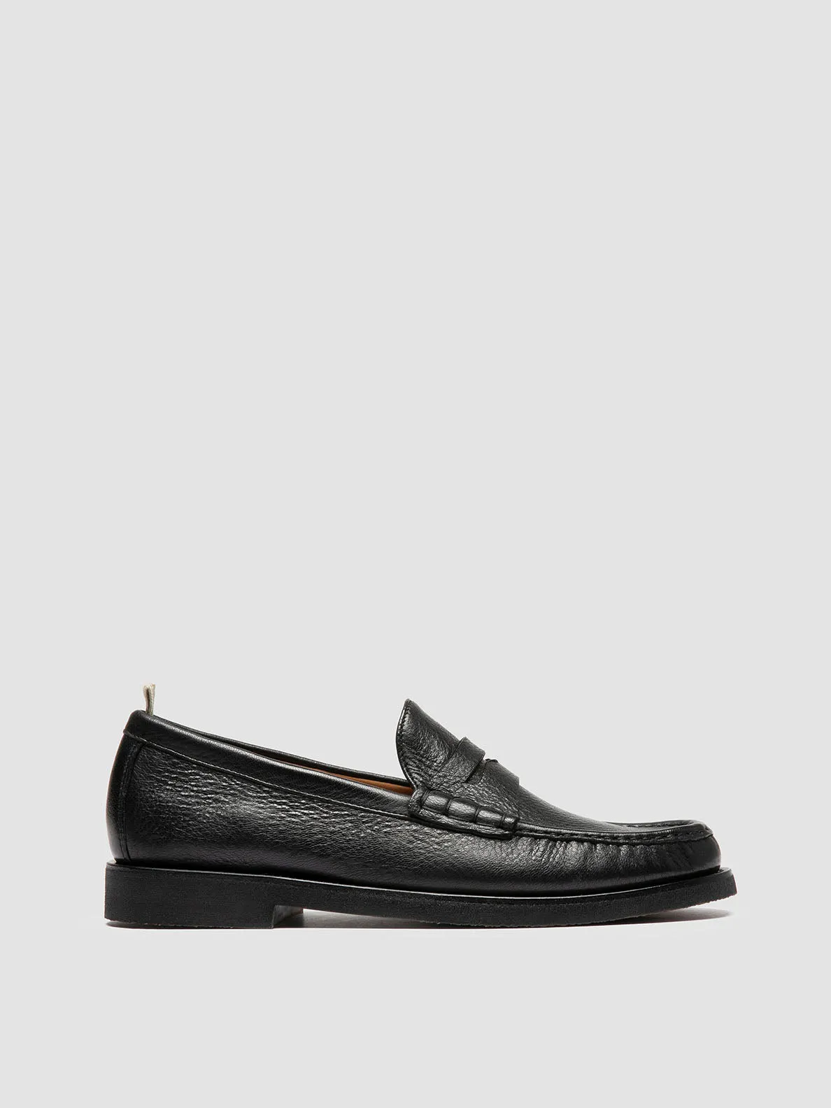 Comfort Fit True Fit BALFRON FLEXI 001 - Black Leather Penny Loafers