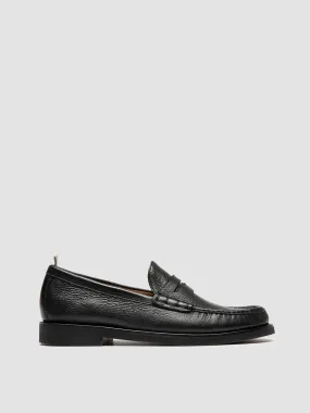 Comfort Fit True Fit BALFRON FLEXI 001 - Black Leather Penny Loafers