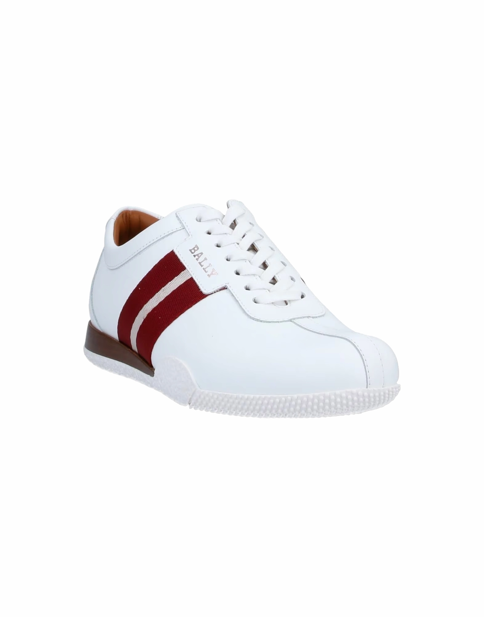 Bally Frenz Men's 6230488 White Leather Sneakers Steady Pace