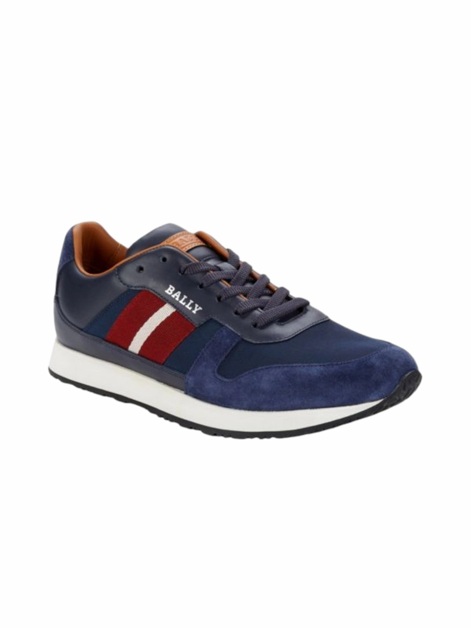 Back - support elegant - style shoes Bally Sprinter Men's 6238403 Blue Leather Suede Sneakers