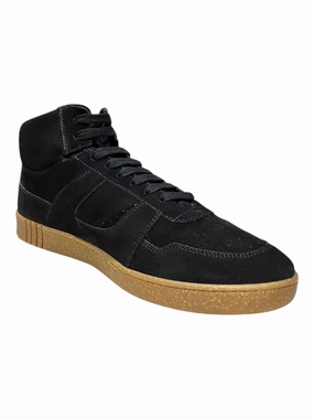 light - use shoes toe - box Bally Wiggles 6303810 Men's Black Calf Suede High Top Sneakers