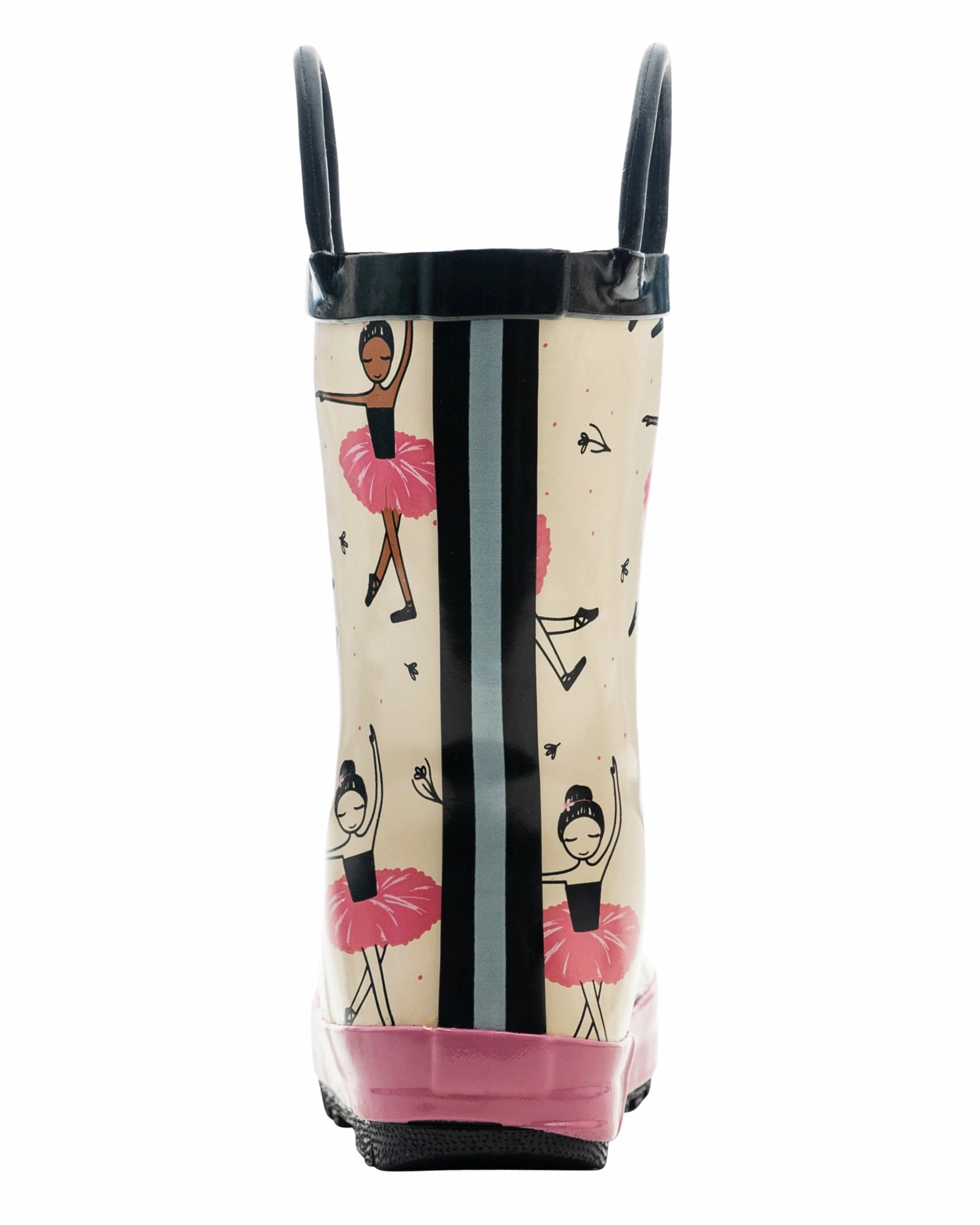 Beautiful Ballerina Loop Handle Rubber Rain Boots Quick Step Boots portable