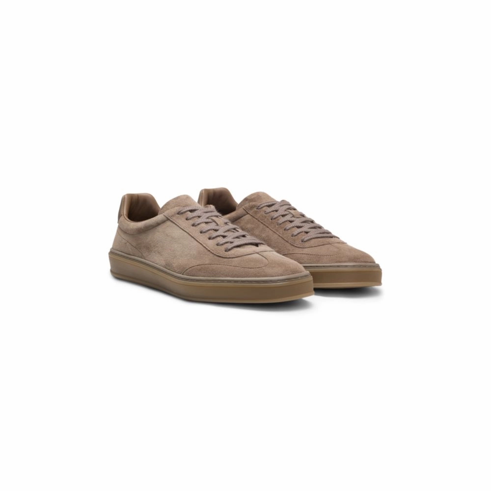 Interval running Adult runner BECKHAM x  low-top trainers in suede