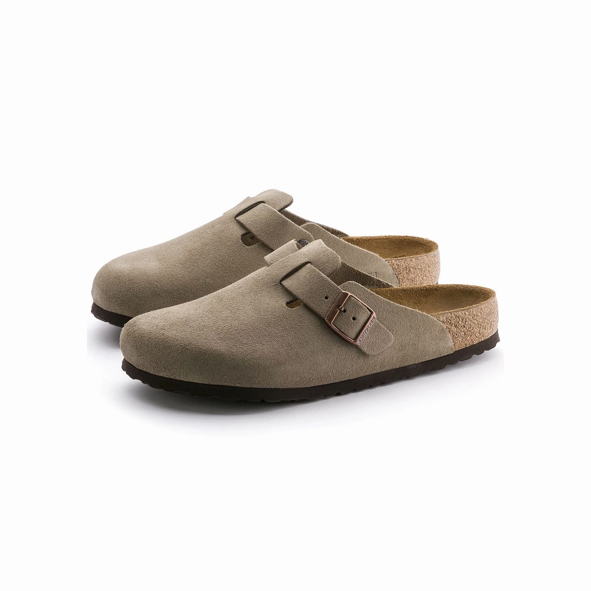 Comfy Strap Birkenstock Mens Boston Soft Footbed Slippers (Narrow)