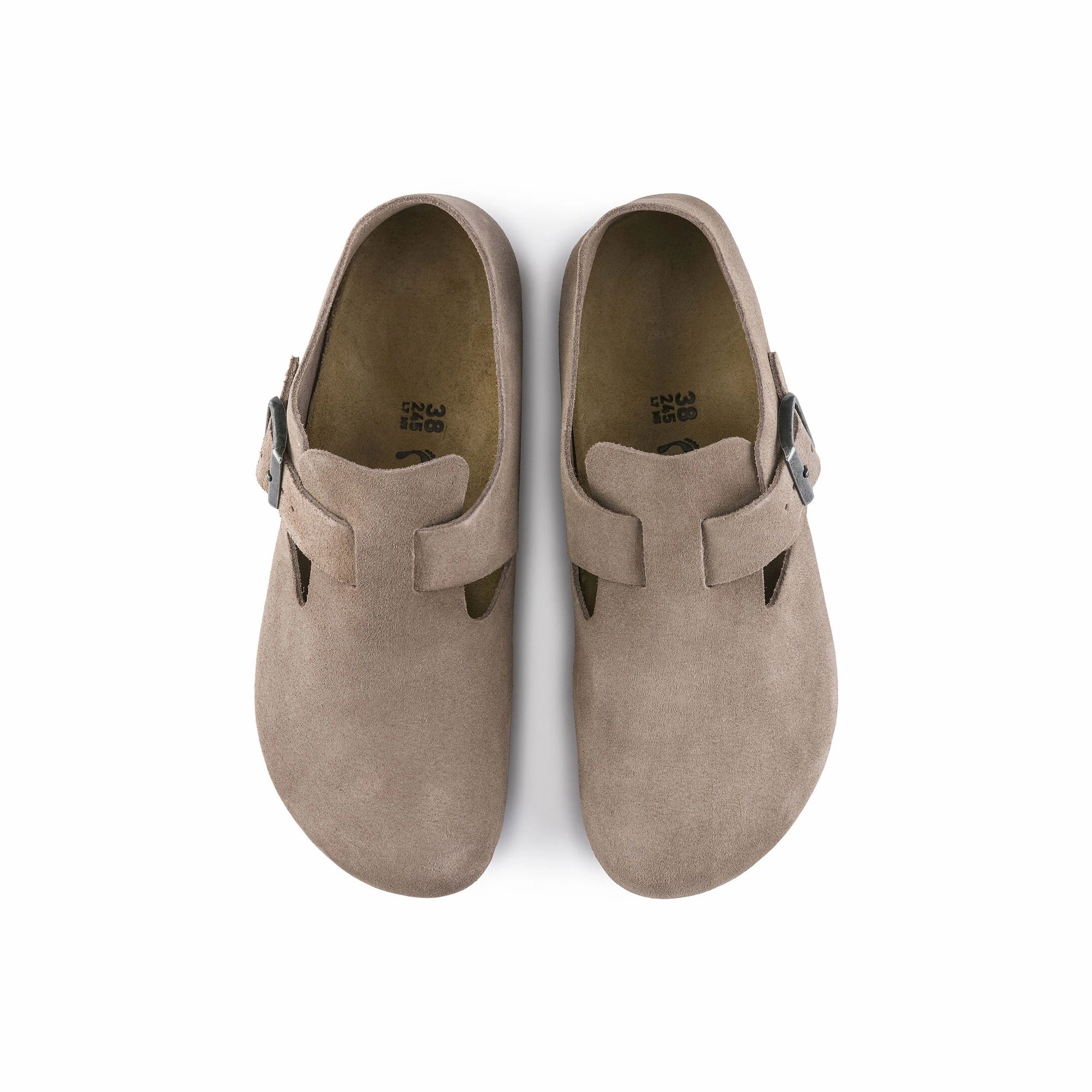 Flat Heel Sporty Footwear for Vacation Birkenstock Mens London Suede Leather Sandals