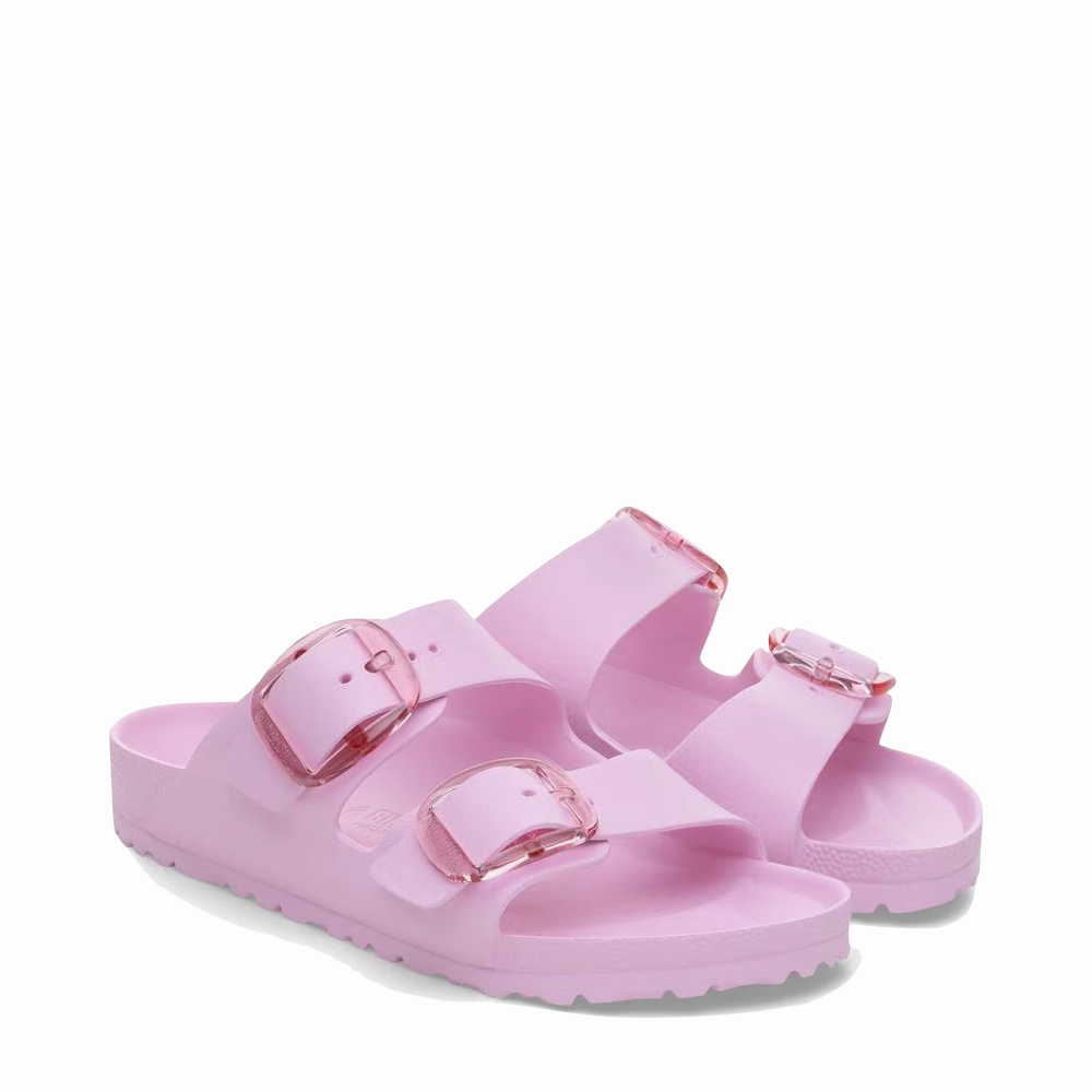 Birkenstock Women's Arizona Big Buckle EVA Sandal in Fondant Pink Cushion Lining
