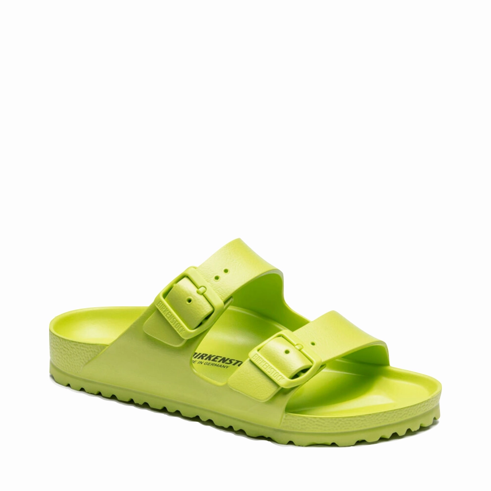 Stable Step Flex Comfort Birkenstock Women's Arizona EVA Sandal in Active Lime
