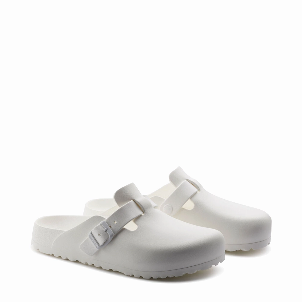 Adjustable Wild Step Birkenstock Women's Boston EVA Clog in White