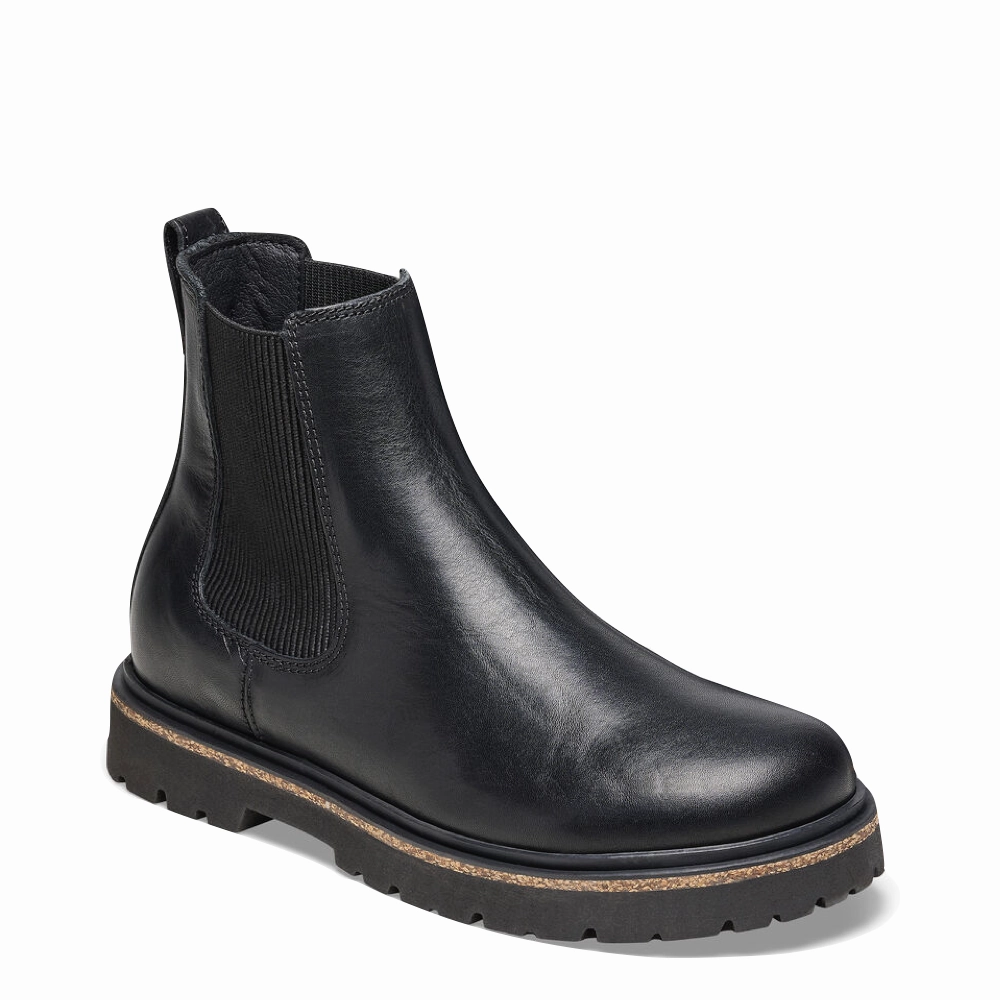 Birkenstock Women's Highwood Leather Pull On Chelsea Boot in Black comfort feature