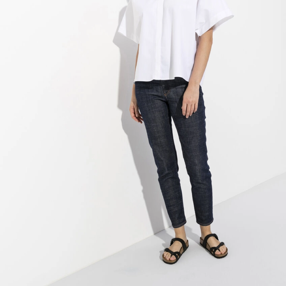 Casual Footwear for Men Handmade Birkenstock Women's Mayari Birko-Flor Toe Loop Sandal in Black