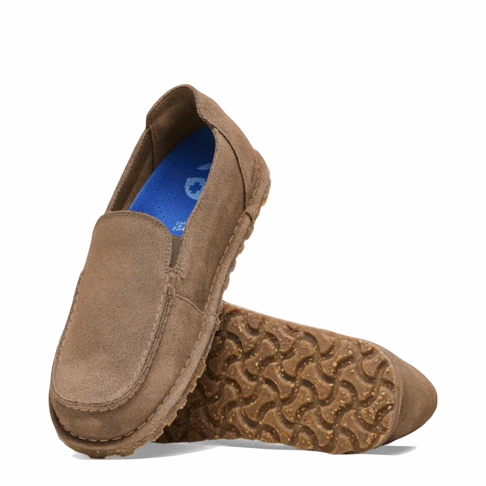 Range Jog Work Friendly Birkenstock Women's Utti Slip On Loafer in Gray Taupe