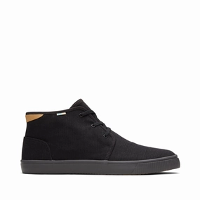 Comfort Wrap Motivation - boosting black canvas mens carlo mid top sneakers
