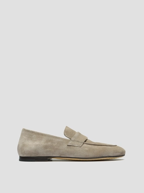 Music Night Wedge Sole BLAIR 001 - Taupe Suede Loafers