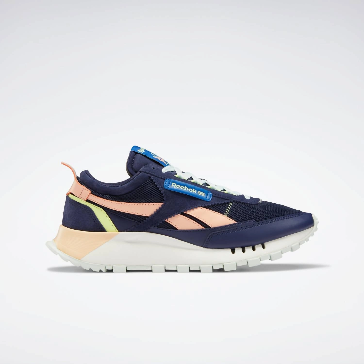Men's Classic Leather Legacy Shoes In Vector Navy/chalk/aqua Dusk ultramarathon running Energy - returning