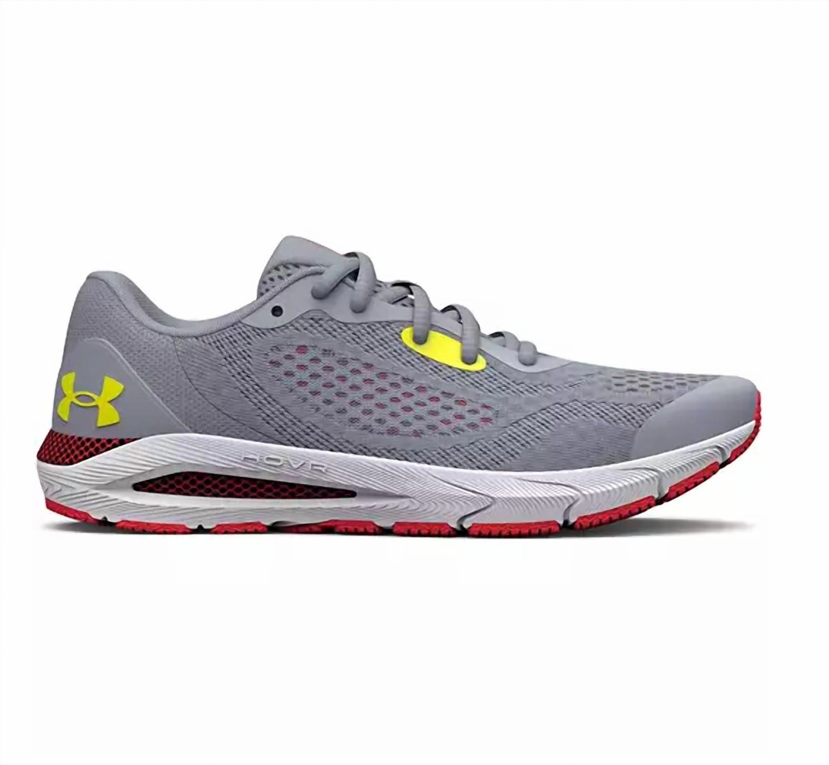 non - branded running shoes Breathable - mesh Boys Hovr Sonic 5 Bgs Running Shoe In Grey