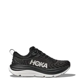 Hoka Men's Gaviota 5 Running Sneaker in Black/White performance - maximized shoes