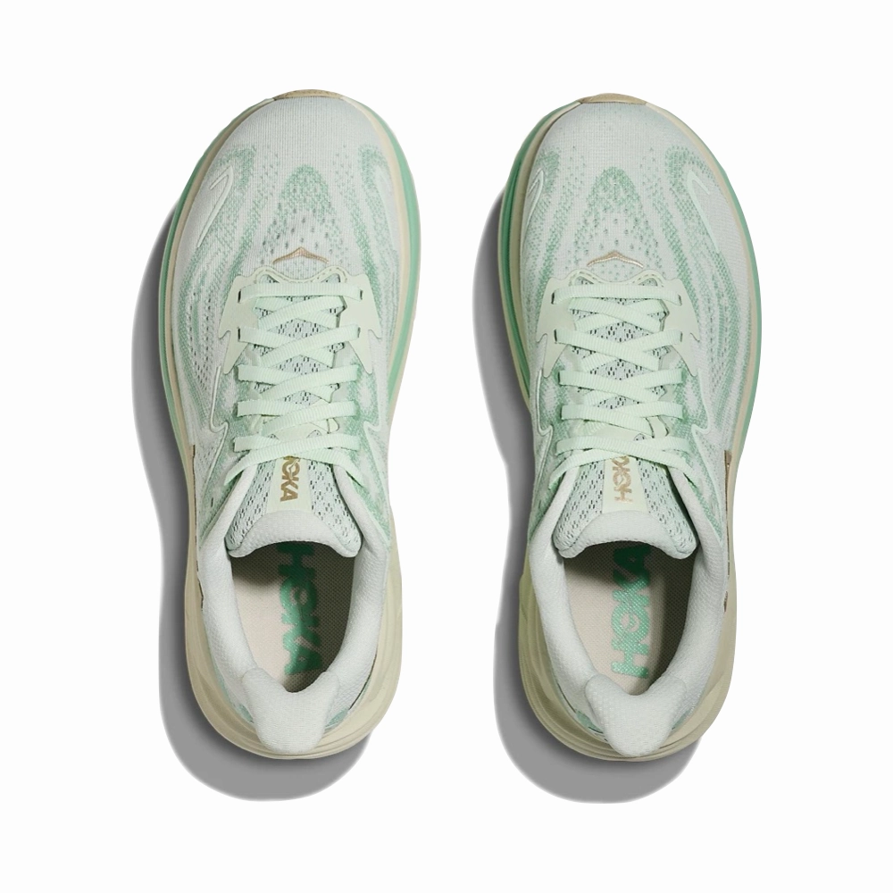 Step Relief Hoka Women's Clifton 10 Sneaker in Seaglass/Jadeite