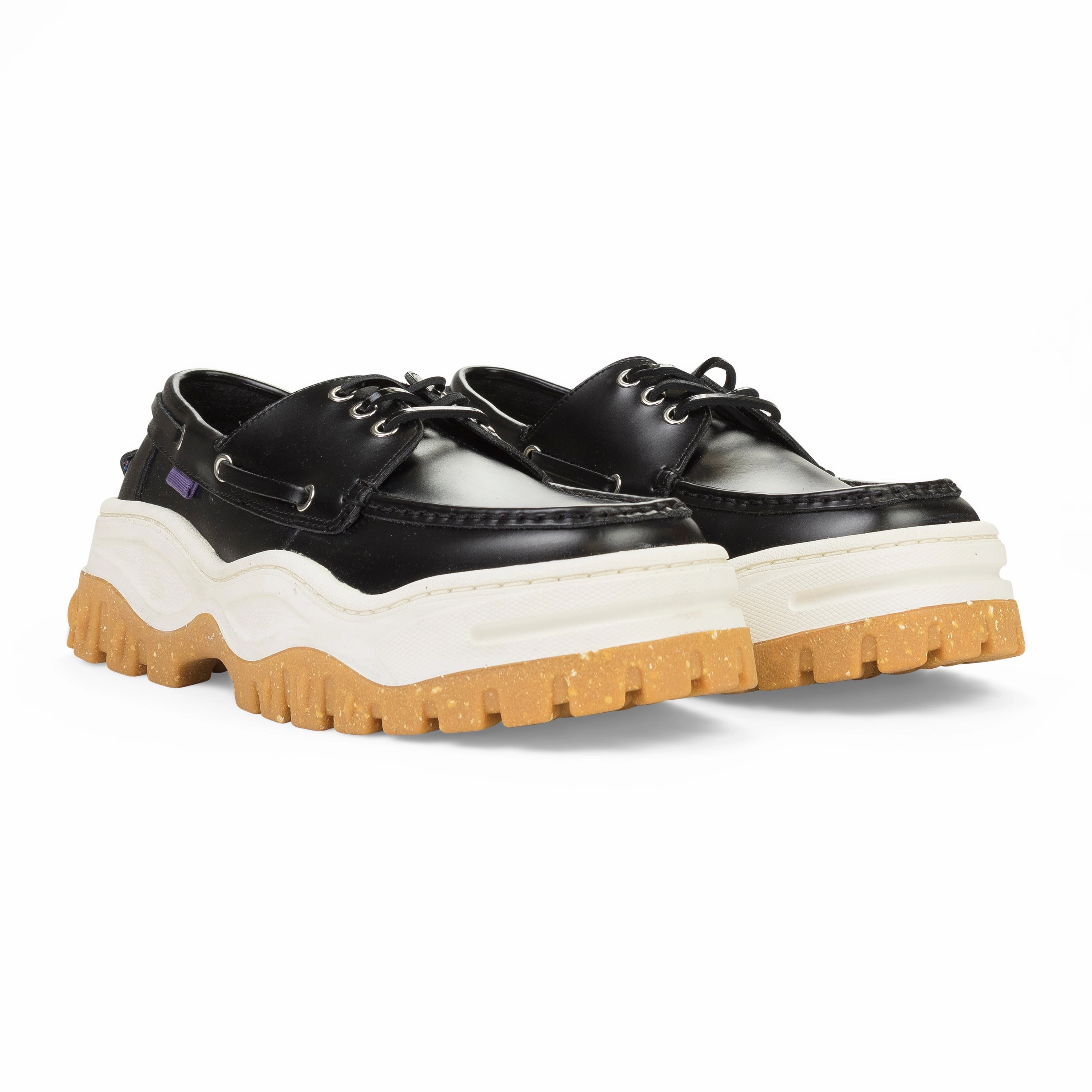 LEATHER BLACK SNEAKERS Comfortable ankle Colossal durability