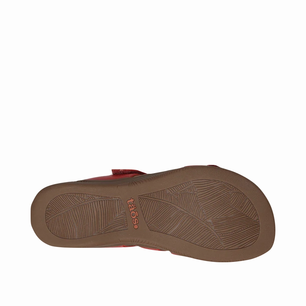 Reinforced Stitching Taos Women's Double U Adjustable Strap Slide Sandal in Caramel