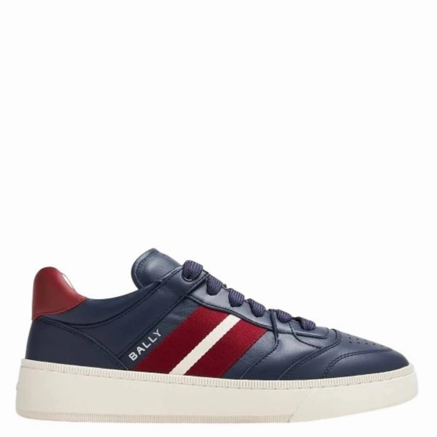 Track Performance Bally Rebby Leather Low-Top Sneakers