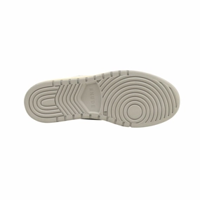 White & Blue Rhecess Lace Up Hi Top Sneakers air - cushioned shoes