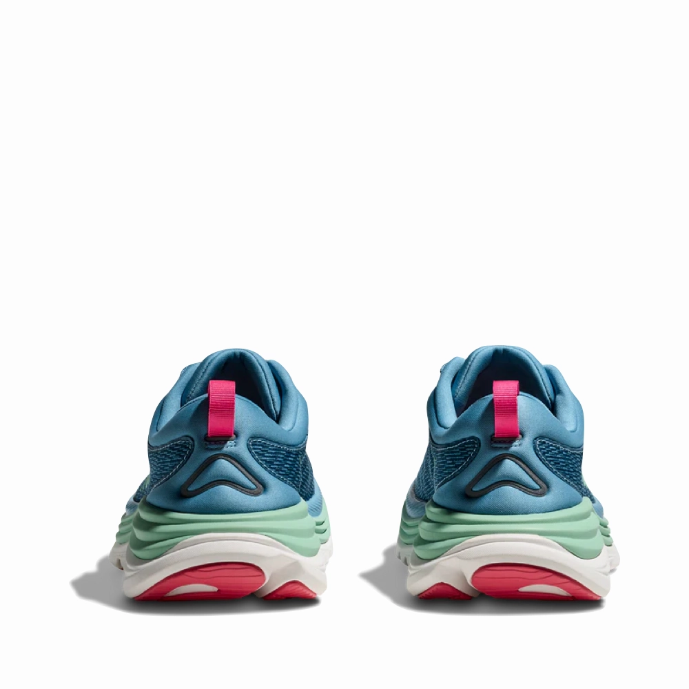 Galaxy Jog Hoka Women's Gaviota 5 Running Sneaker in Alpine Blue/Jadeite