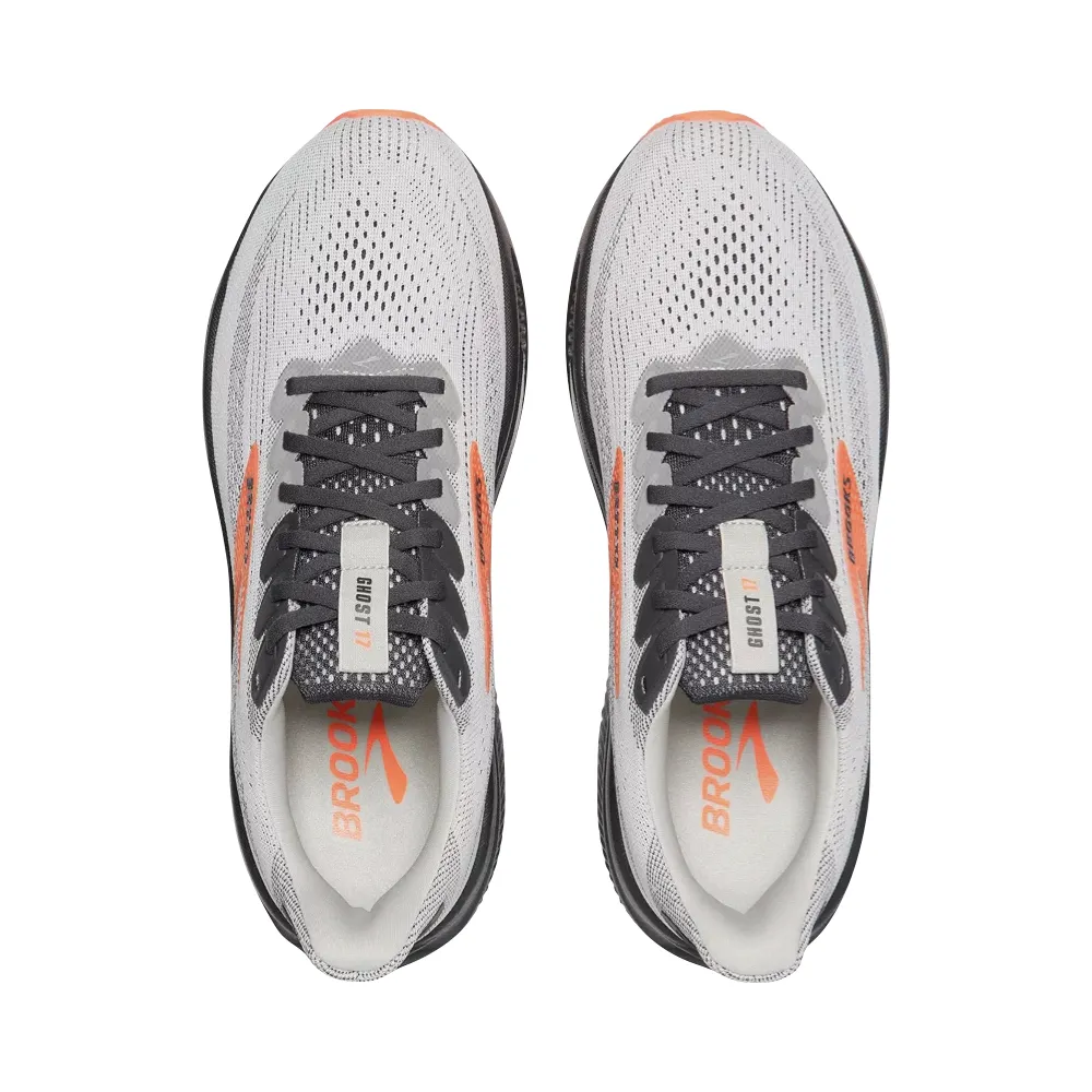 Running essentials Autumn - running Brooks Men's Ghost 17 Sneaker in Oyster Mushroom/Orange/Ebony