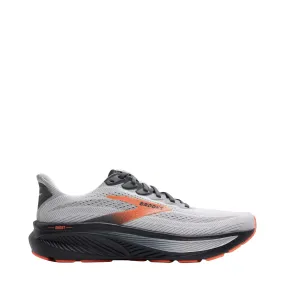 Brooks Men's Ghost 17 Sneaker in Oyster Mushroom/Orange/Ebony Padded Heel night - running shoes