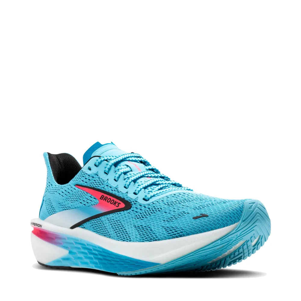 Durable Material Brooks Men's Hyperion 2 Sneaker in Crystal Seas/Diva Pink/Black